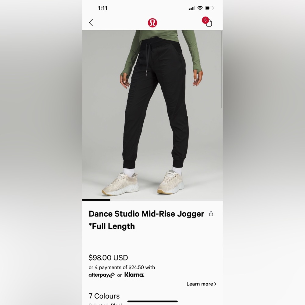 BNWT dance studio jogger